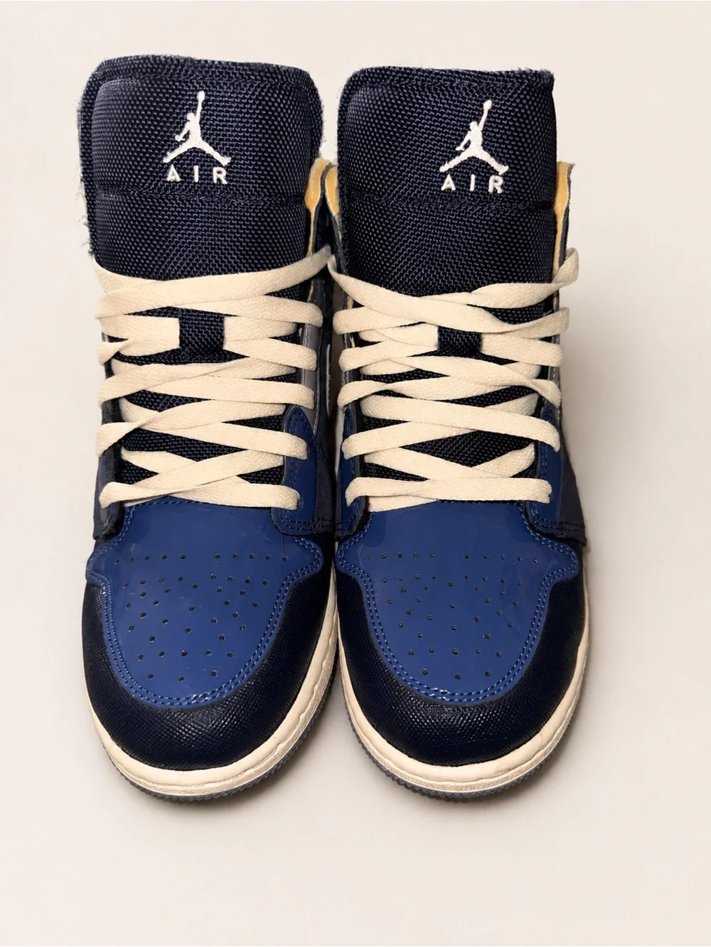 Nike Air Jordan Style High-Top Sneakers - Navy / Blue